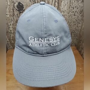 Genesys Athletic Club Gray Hat Cap Adjustable Strapback One Size Fits All Unisex